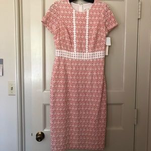 Shoshanna pink shift dress